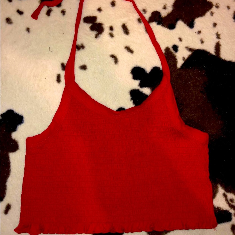 Red Beach Crop Top